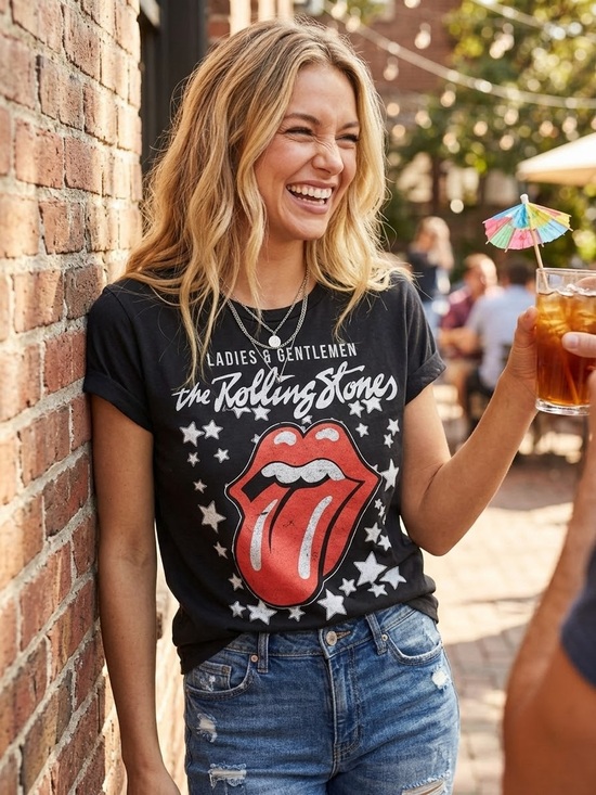 the Rolling Stones Tops - Recycled Karma x Rolling Stones Ladies & Gentlemen Tee | Size Small | NWOT